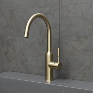 Смеситель для кухни Lemark Expert LM5079LGN золото